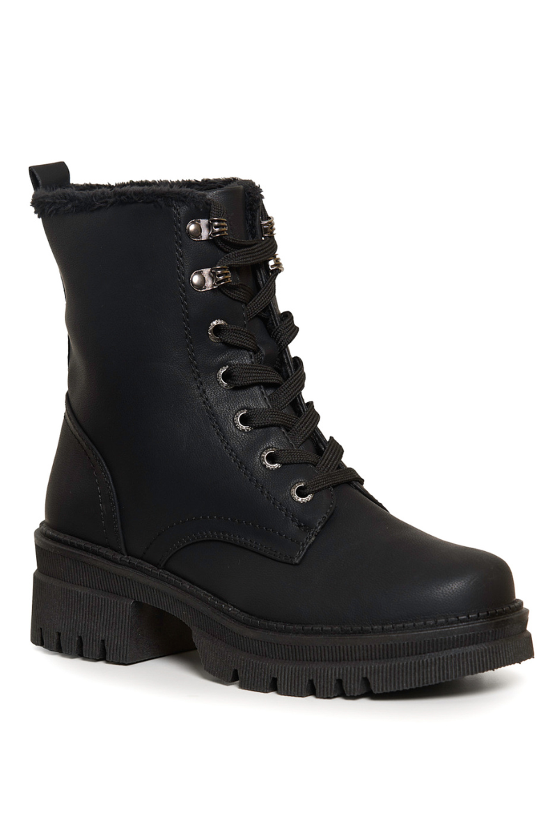 Bota Coturno Pelinho Feminina Mooncity