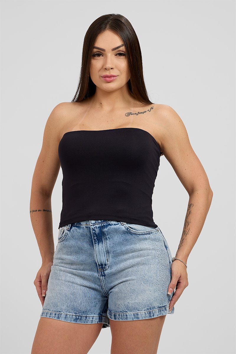 Blusa Cropped Tomara Que Caia Attitude