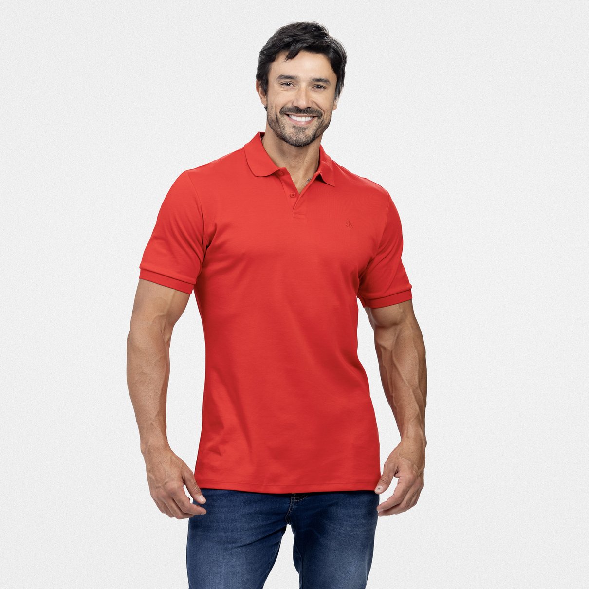 Polo 100% Algod&atilde;o Peruano Masculina - Matteo Valenti
