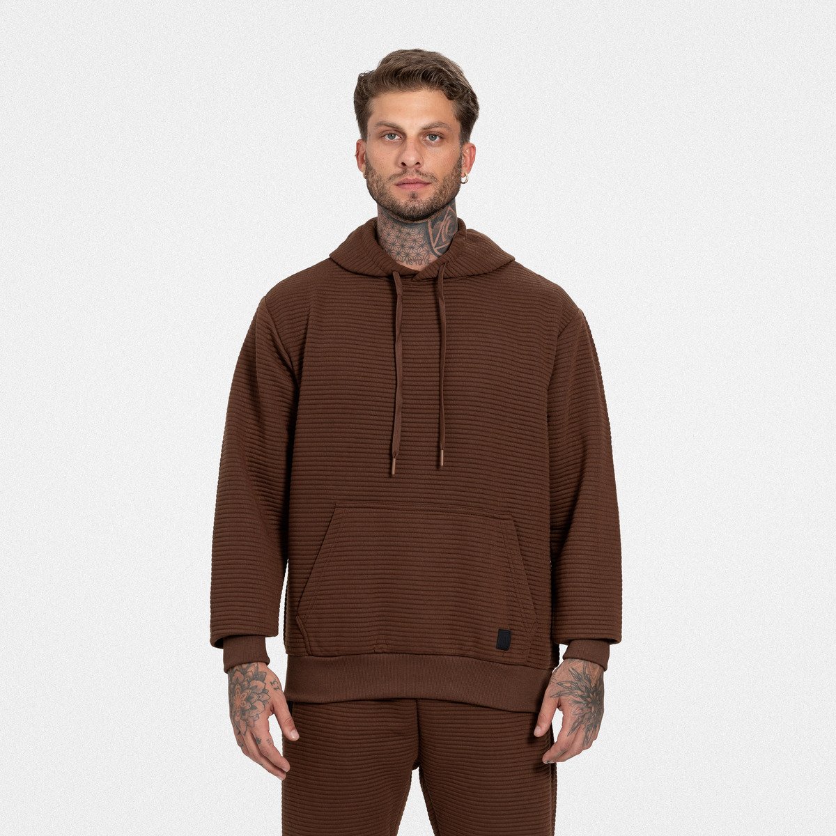 Blusa Texturizada com Capuz Masculina - Attitude