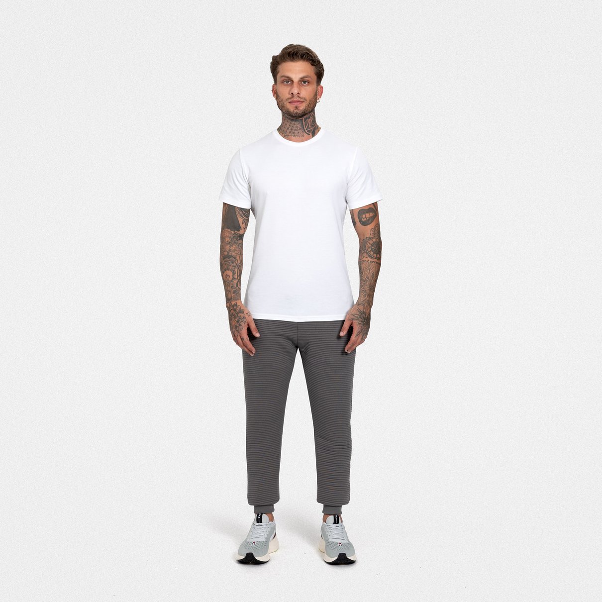 Cal&ccedil;a Jogger Texturizada Com Bolsos Z&iacute;per Masculina - Attitude