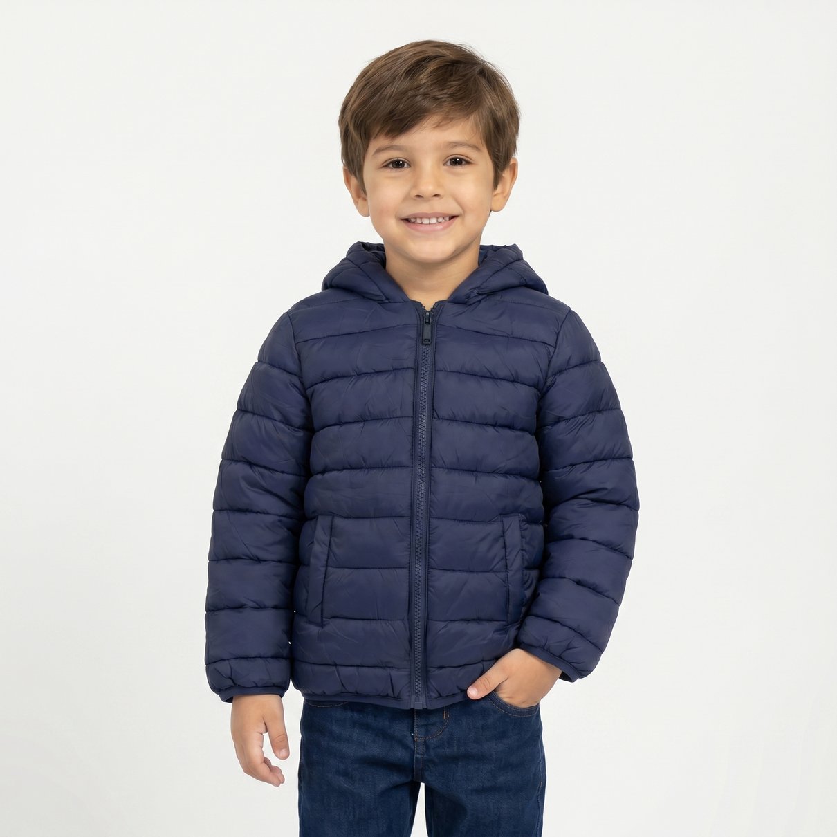 Jaqueta Puffer com Capuz em Poliamida Infantil - Toys