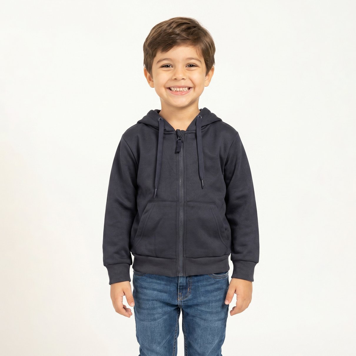 Blusa Moletom com Capuz e Z&iacute;per Infantil - Toys