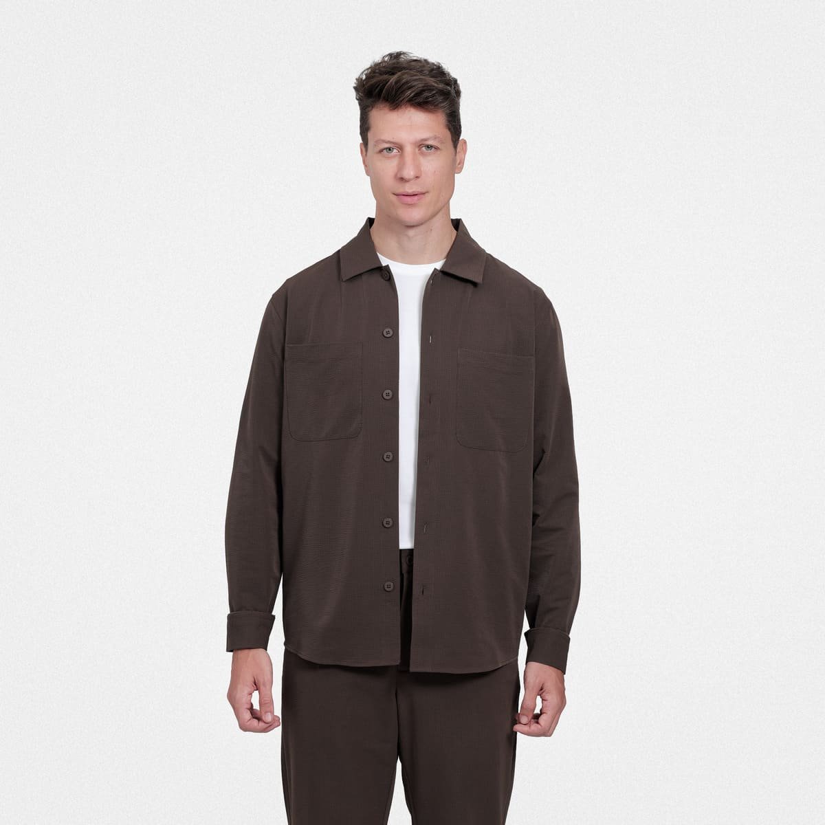 Camisa Masculina com Textura - Matteo Valenti